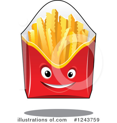 Royalty-Free (RF) French Fries Clipart Illustration by Vector Tradition SM - Stock Sample #1243759