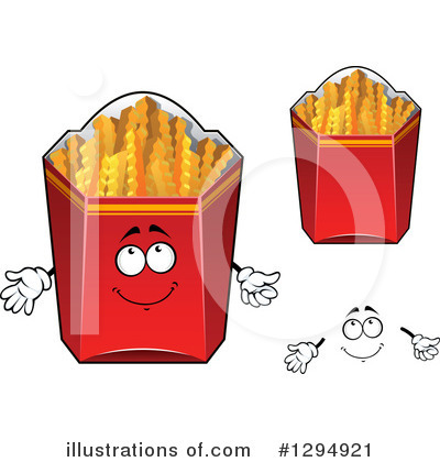Royalty-Free (RF) French Fries Clipart Illustration by Vector Tradition SM - Stock Sample #1294921