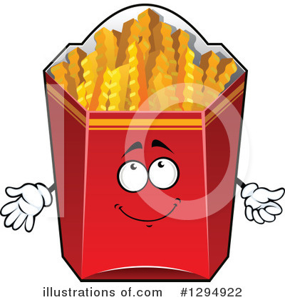 Royalty-Free (RF) French Fries Clipart Illustration by Vector Tradition SM - Stock Sample #1294922