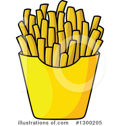 Royalty-Free (RF) French Fries Clipart Illustration by Vector Tradition SM - Stock Sample #1300205