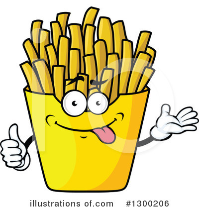Royalty-Free (RF) French Fries Clipart Illustration by Vector Tradition SM - Stock Sample #1300206