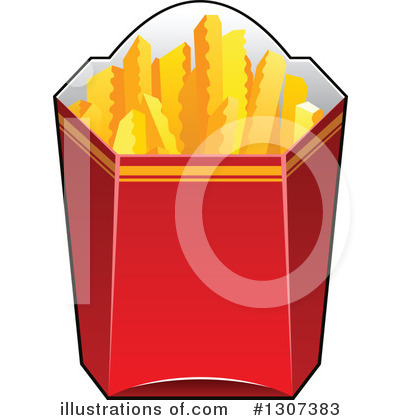 Royalty-Free (RF) French Fries Clipart Illustration by Vector Tradition SM - Stock Sample #1307383