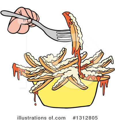 Fries Clipart #1312805 by LaffToon