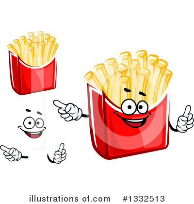 Royalty-Free (RF) French Fries Clipart Illustration by Vector Tradition SM - Stock Sample #1332513