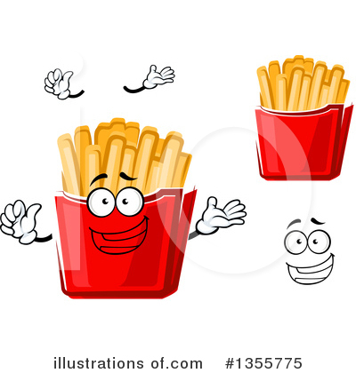 Royalty-Free (RF) French Fries Clipart Illustration by Vector Tradition SM - Stock Sample #1355775