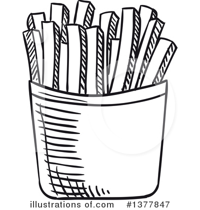 Royalty-Free (RF) French Fries Clipart Illustration by Vector Tradition SM - Stock Sample #1377847