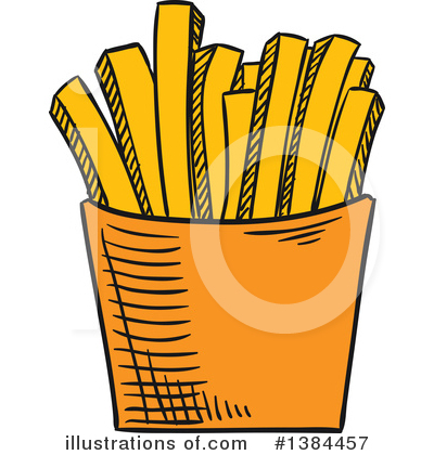 Royalty-Free (RF) French Fries Clipart Illustration by Vector Tradition SM - Stock Sample #1384457