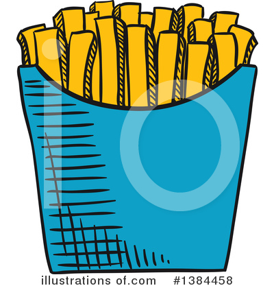 Royalty-Free (RF) French Fries Clipart Illustration by Vector Tradition SM - Stock Sample #1384458