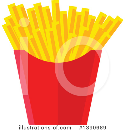 Royalty-Free (RF) French Fries Clipart Illustration by Vector Tradition SM - Stock Sample #1390689
