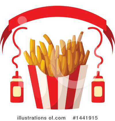 Royalty-Free (RF) French Fries Clipart Illustration by Vector Tradition SM - Stock Sample #1441915