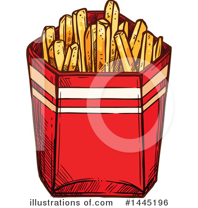 Royalty-Free (RF) French Fries Clipart Illustration by Vector Tradition SM - Stock Sample #1445196