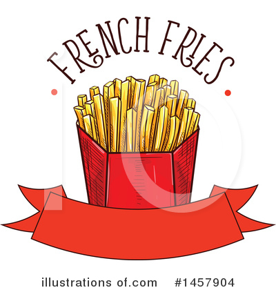 Royalty-Free (RF) French Fries Clipart Illustration by Vector Tradition SM - Stock Sample #1457904