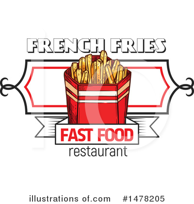 Royalty-Free (RF) French Fries Clipart Illustration by Vector Tradition SM - Stock Sample #1478205