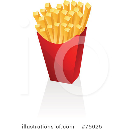 Royalty-Free (RF) French Fries Clipart Illustration by Tonis Pan - Stock Sample #75025