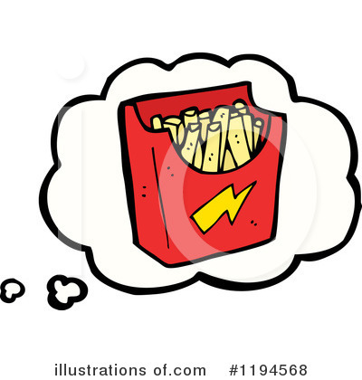 Royalty-Free (RF) French Fry Container Clipart Illustration by lineartestpilot - Stock Sample #1194568