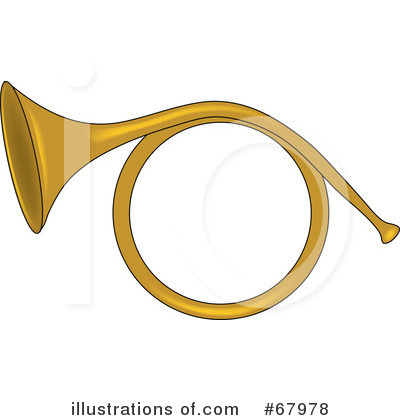 Royalty-Free (RF) French Horn Clipart Illustration by Pams Clipart - Stock Sample #67978