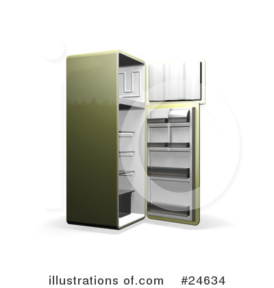 Refrigerator Clipart #24634 by KJ Pargeter