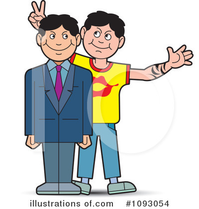 Royalty-Free (RF) Friends Clipart Illustration by Lal Perera - Stock Sample #1093054