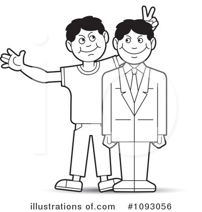 Royalty-Free (RF) Friends Clipart Illustration by Lal Perera - Stock Sample #1093056