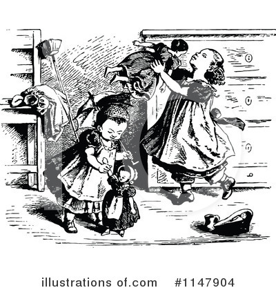 Royalty-Free (RF) Friends Clipart Illustration by Prawny Vintage - Stock Sample #1147904