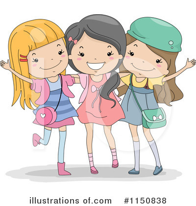 Girlfriends Clipart #1150838 by BNP Design Studio