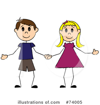 Royalty-Free (RF) Friends Clipart Illustration by Pams Clipart - Stock Sample #74005