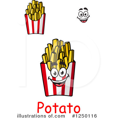 Royalty-Free (RF) Fries Clipart Illustration by Vector Tradition SM - Stock Sample #1250116