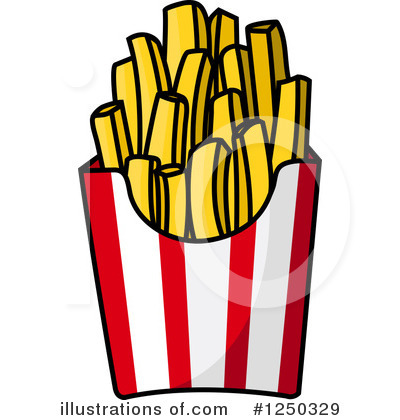 Royalty-Free (RF) Fries Clipart Illustration by Vector Tradition SM - Stock Sample #1250329