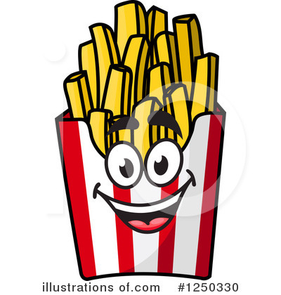 Royalty-Free (RF) Fries Clipart Illustration by Vector Tradition SM - Stock Sample #1250330