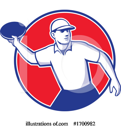 Royalty-Free (RF) Frisbee Clipart Illustration by patrimonio - Stock Sample #1700982