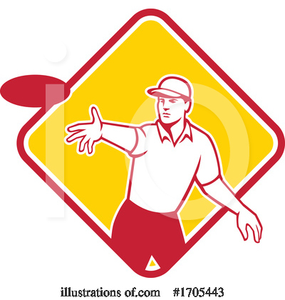 Royalty-Free (RF) Frisbee Clipart Illustration by patrimonio - Stock Sample #1705443