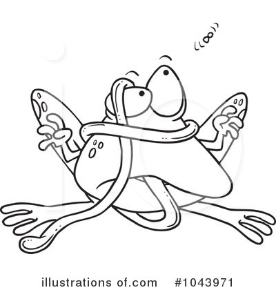 Royalty-Free (RF) Frog Clipart Illustration by toonaday - Stock Sample #1043971