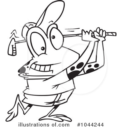 Royalty-Free (RF) Frog Clipart Illustration by toonaday - Stock Sample #1044244