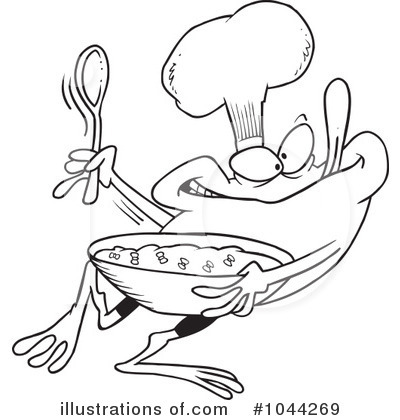 Royalty-Free (RF) Frog Clipart Illustration by toonaday - Stock Sample #1044269