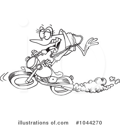 Motorcycle Clipart #1044270 by toonaday
