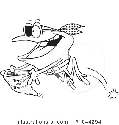 Royalty-Free (RF) Frog Clipart Illustration by toonaday - Stock Sample #1044294