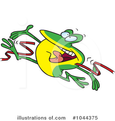 Royalty-Free (RF) Frog Clipart Illustration by toonaday - Stock Sample #1044375