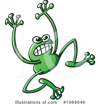 Royalty-Free (RF) Frog Clipart Illustration by Zooco - Stock Sample #1069046