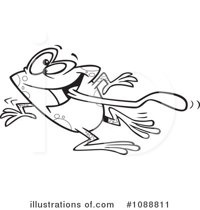 Royalty-Free (RF) Frog Clipart Illustration by toonaday - Stock Sample #1088811