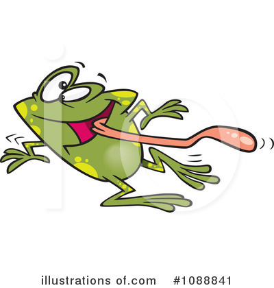 Royalty-Free (RF) Frog Clipart Illustration by toonaday - Stock Sample #1088841