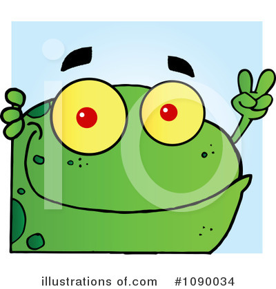 Royalty-Free (RF) Frog Clipart Illustration by Hit Toon - Stock Sample #1090034