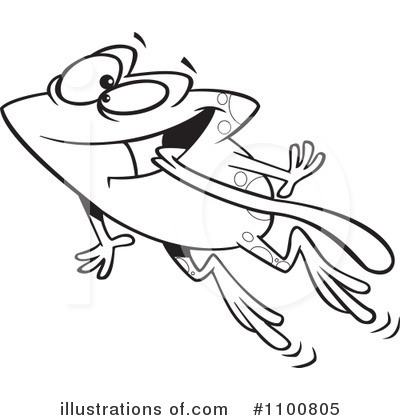Royalty-Free (RF) Frog Clipart Illustration by toonaday - Stock Sample #1100805