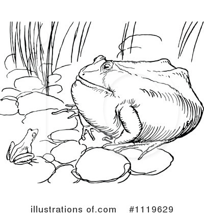Royalty-Free (RF) Frog Clipart Illustration by Prawny Vintage - Stock Sample #1119629