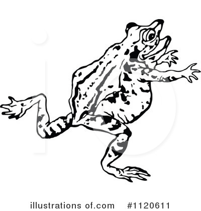 Royalty-Free (RF) Frog Clipart Illustration by Prawny Vintage - Stock Sample #1120611