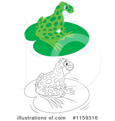 Royalty-Free (RF) Frog Clipart Illustration by Alex Bannykh - Stock Sample #1159316