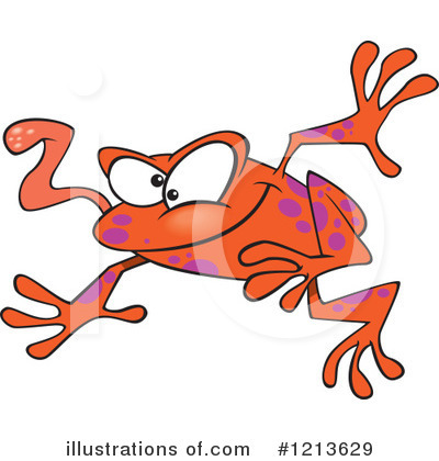 Royalty-Free (RF) Frog Clipart Illustration by toonaday - Stock Sample #1213629