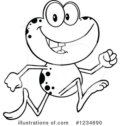 Royalty-Free (RF) Frog Clipart Illustration by Hit Toon - Stock Sample #1234690