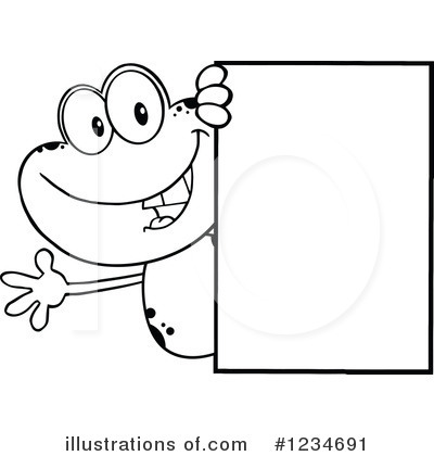 Royalty-Free (RF) Frog Clipart Illustration by Hit Toon - Stock Sample #1234691