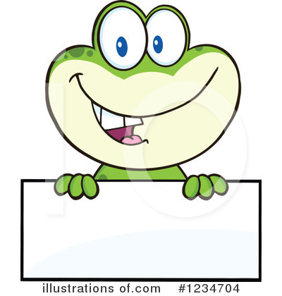 Royalty-Free (RF) Frog Clipart Illustration by Hit Toon - Stock Sample #1234704