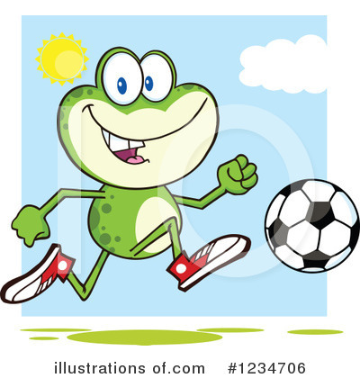 Royalty-Free (RF) Frog Clipart Illustration by Hit Toon - Stock Sample #1234706
